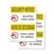 Signmission Weapon Free Zone Bilingual OSHA Security Notice Sign, Plastic, 10in W x 14in L, 2PK OS-2PACK-SN-P-1014-L-11684 - alternate 1